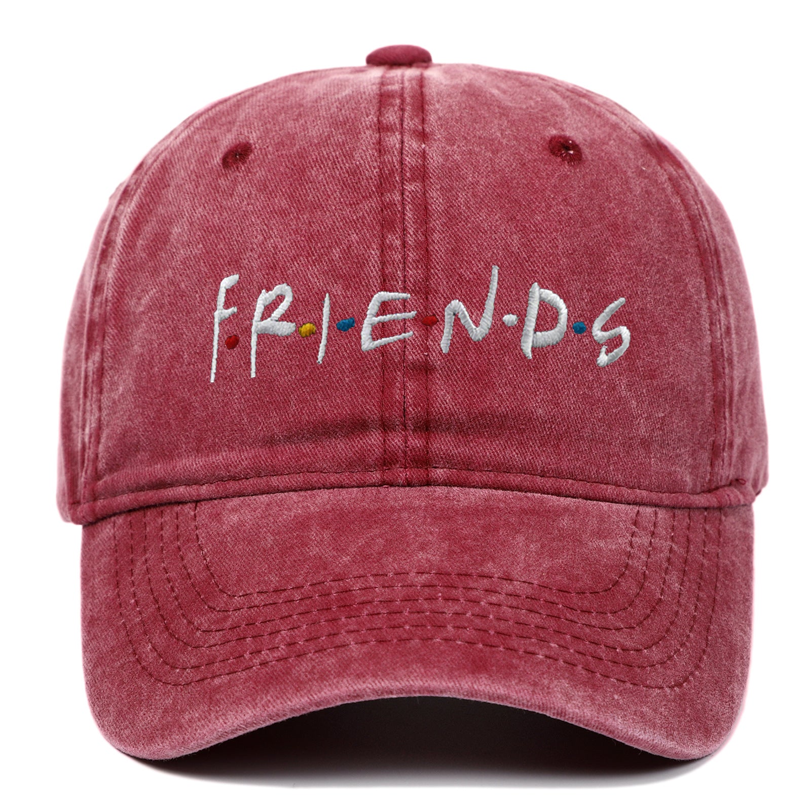 Embroidered Baseball Cap Washed