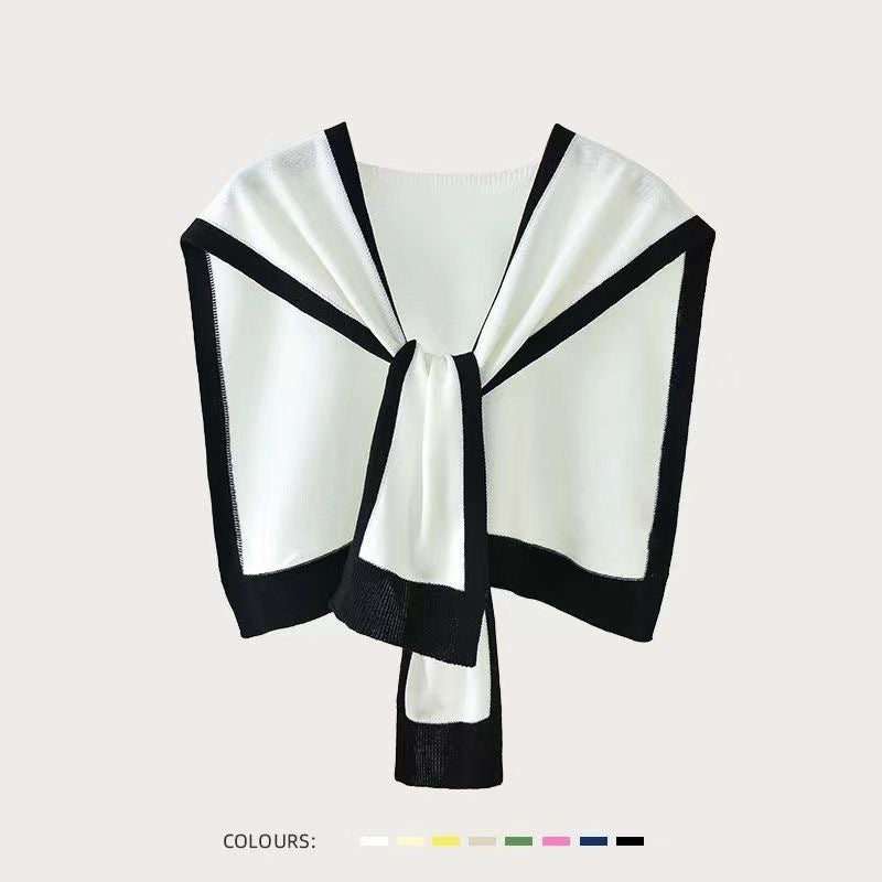 Air-conditioned Room Shawl Shoulder Neck Protection Fake Collar Skirt