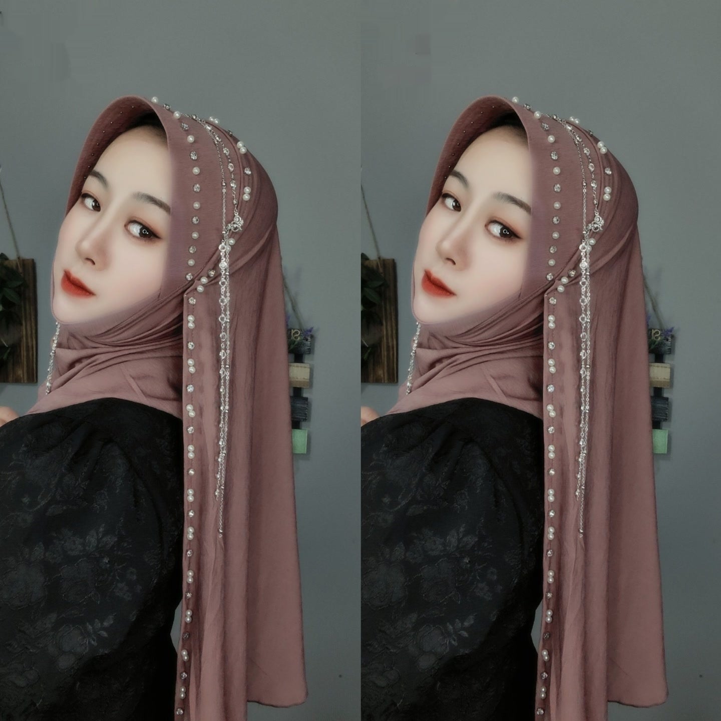 Hard Brim Heavy Industry Tassel Wrapped Scarf