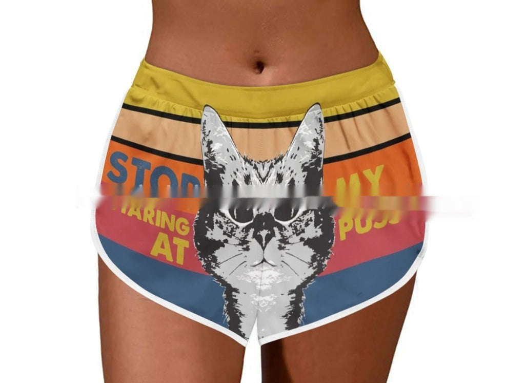 Digital Trendy Casual Women's Shorts