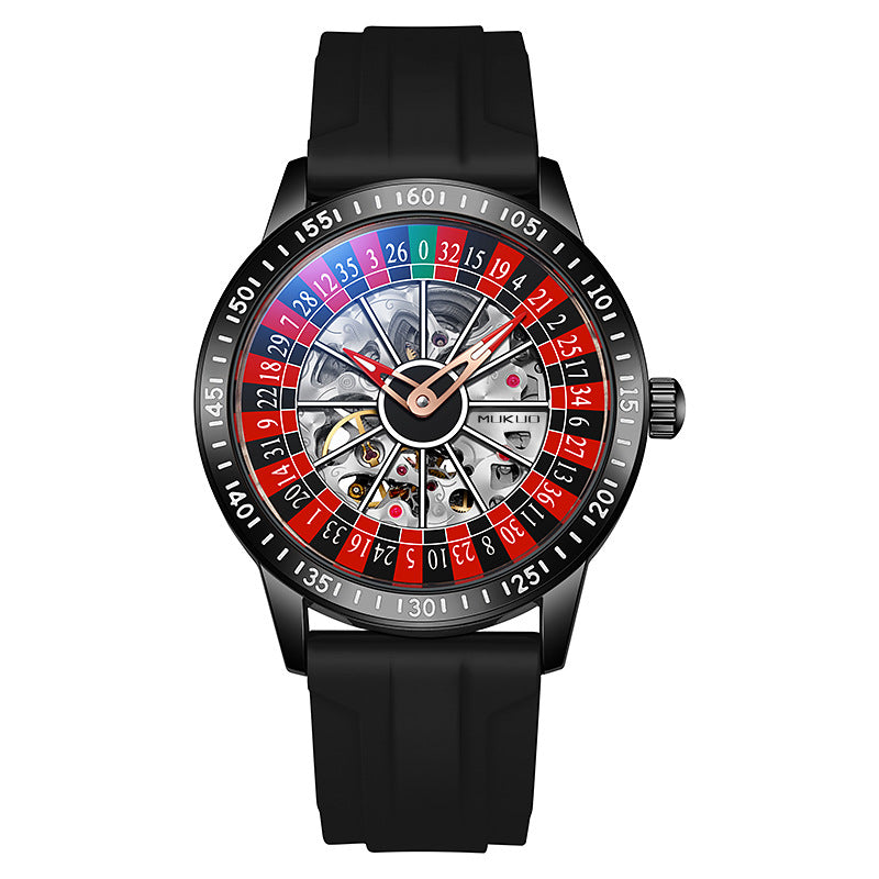 Waterproof Luminous Gambling Plate Men's Automatic Mechanical Watch