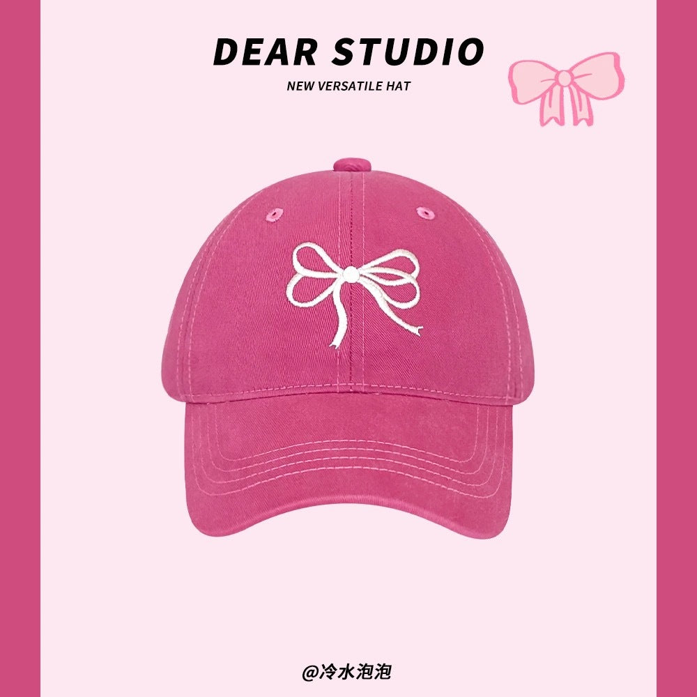 Bowknot Peaked Cap Female Sun Protection