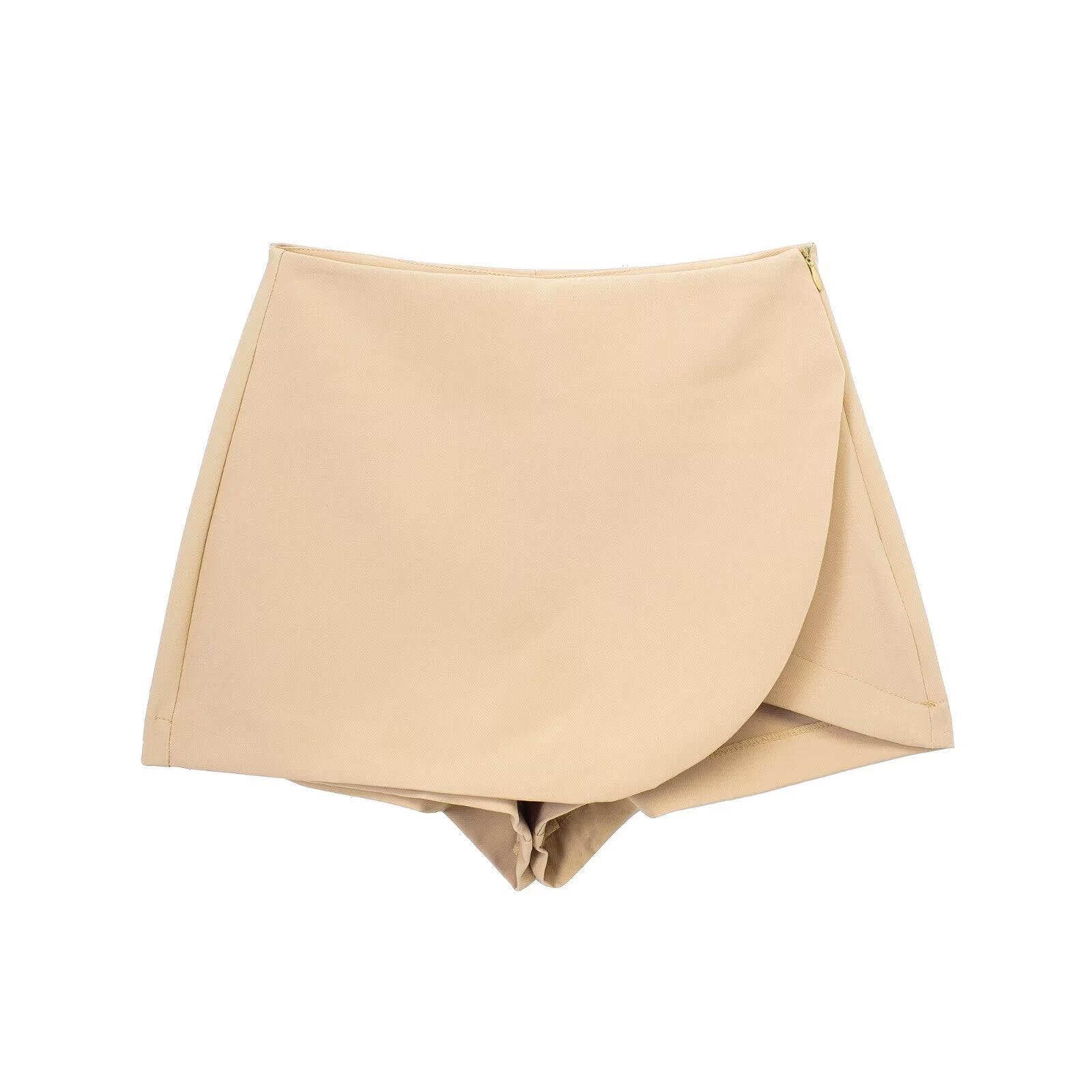 Women's High Waist Asymmetric Short Pantskirt