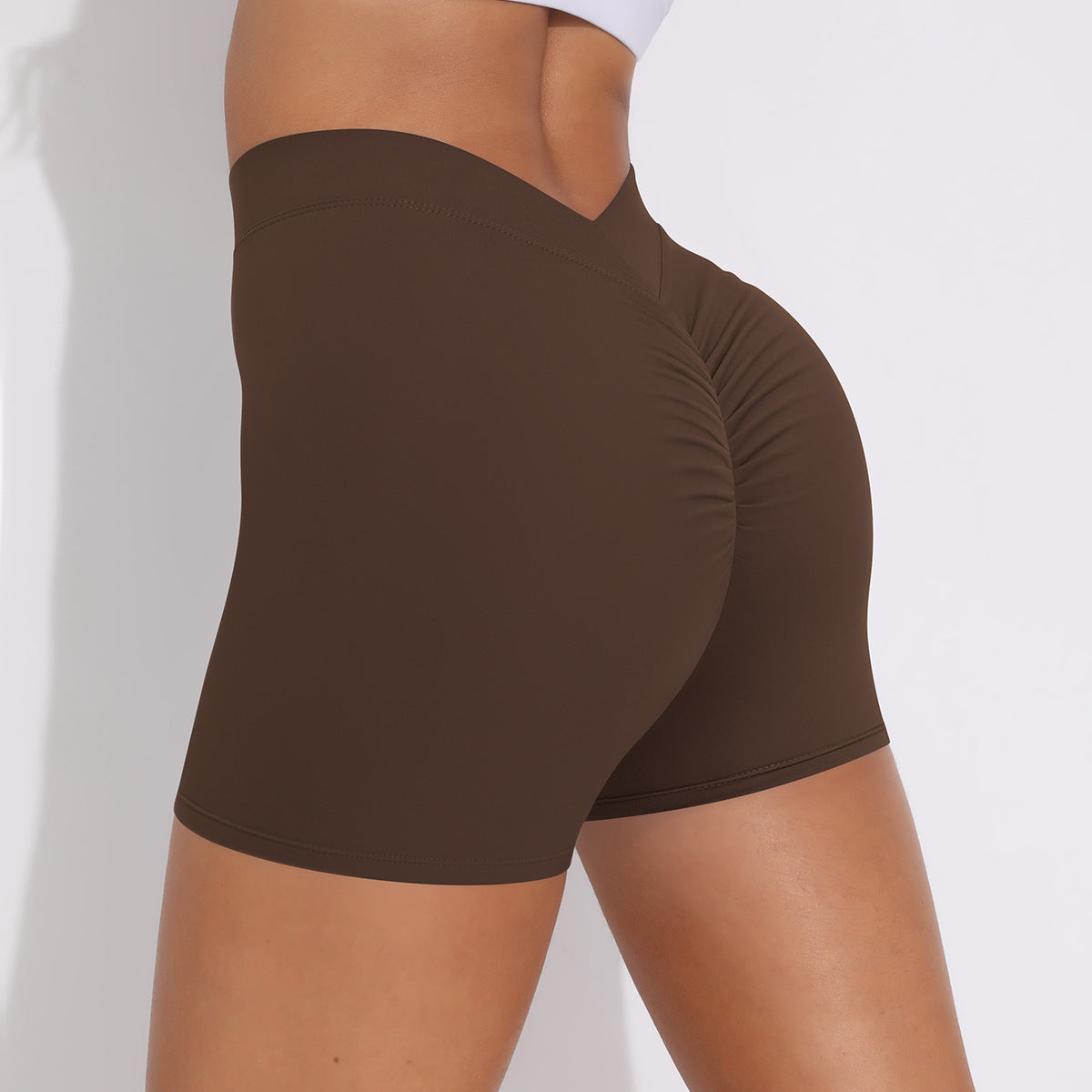 Women's High-Waisted Stretchy Fitness Shorts