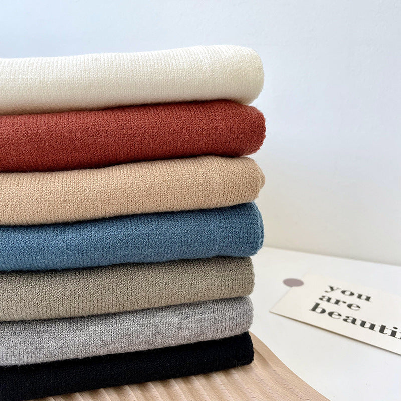 Fashion Shawl All-match Solid Color Scarf