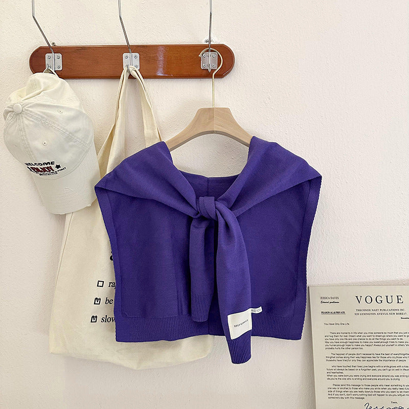 Fashion Shawl All-match Solid Color Scarf