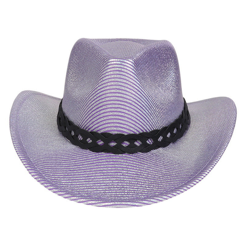 Pearlescent Cowboy Hat Ball Party Topper Performance Props Cap