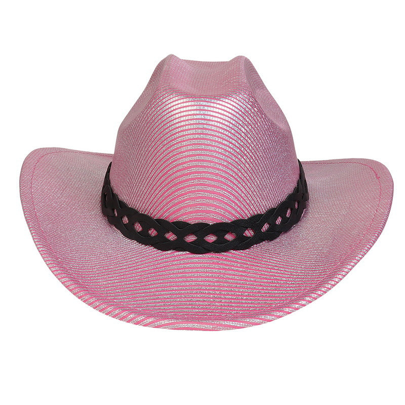 Pearlescent Cowboy Hat Ball Party Topper Performance Props Cap