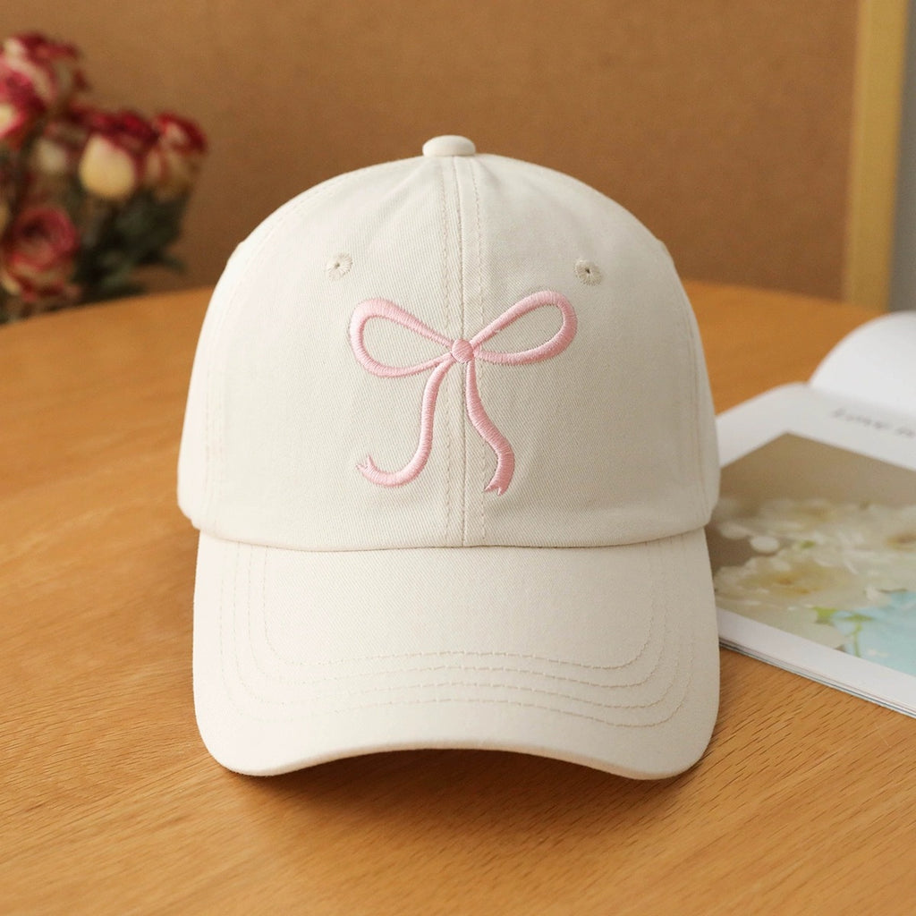 Bowknot Peaked Cap Female Sun Protection